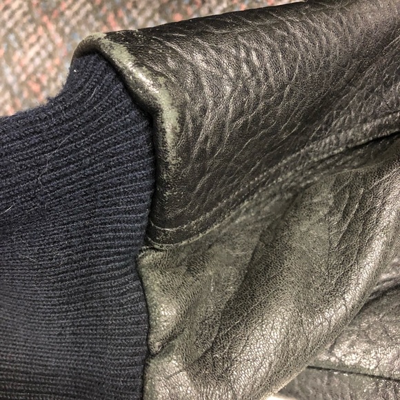 Planet Hollywood vintage, reversible leather plus size bomber jacket - Picture 15 of 16